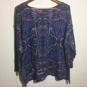 Nally and Millie Bohemian Printed Knit Sweater